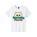 TShirt with smooshy floofs logo on the front on white background 