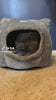 grey cat in grey bed video